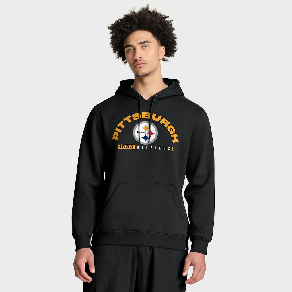 Men 2026 NFL Pittsburgh Steelers black Hoodie hooded style 01